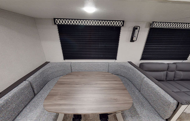 Premium RV rental kitchen table