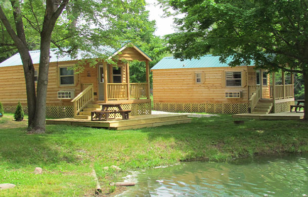 Deluxe lakefront cabin rental at Adventure Bound Kamp Modoc